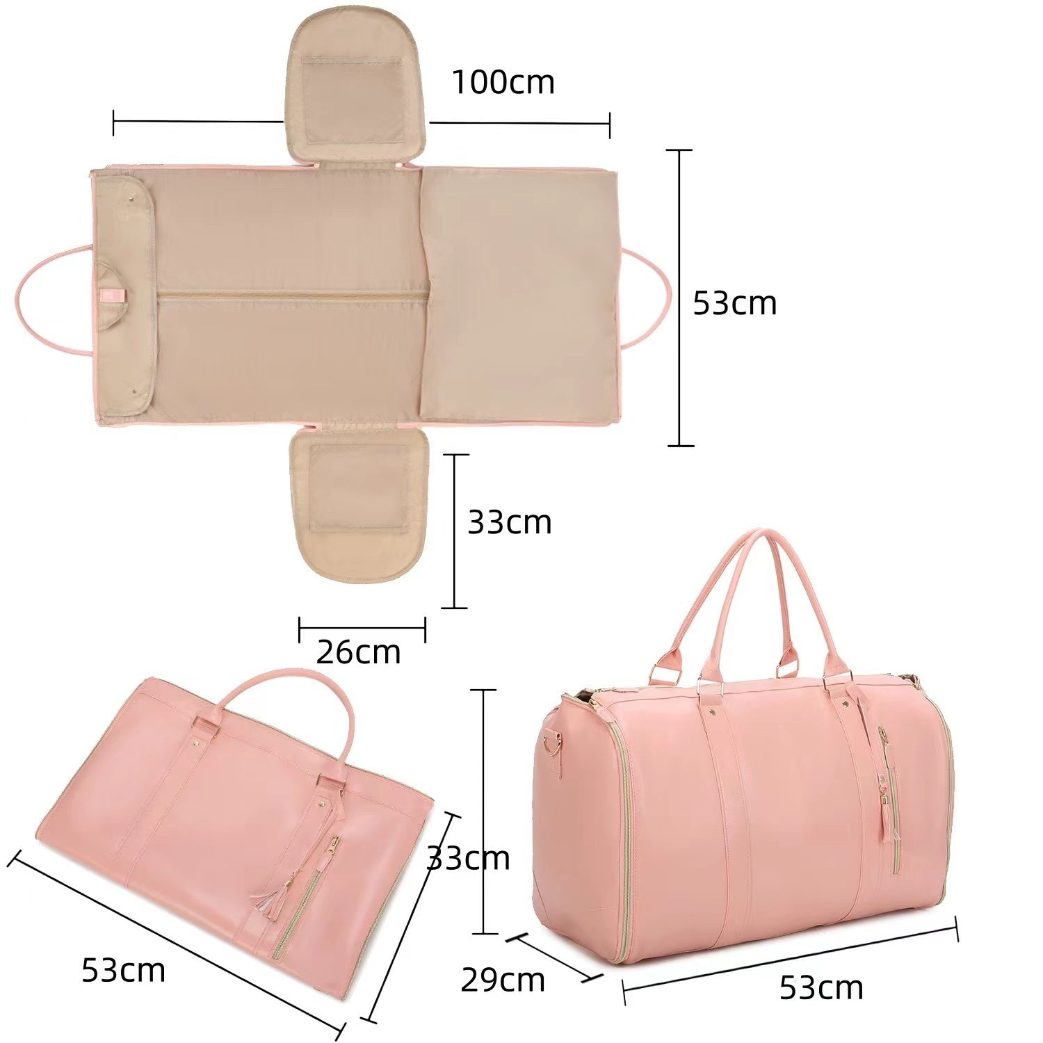 Reisetasche mit Extra viel Platz