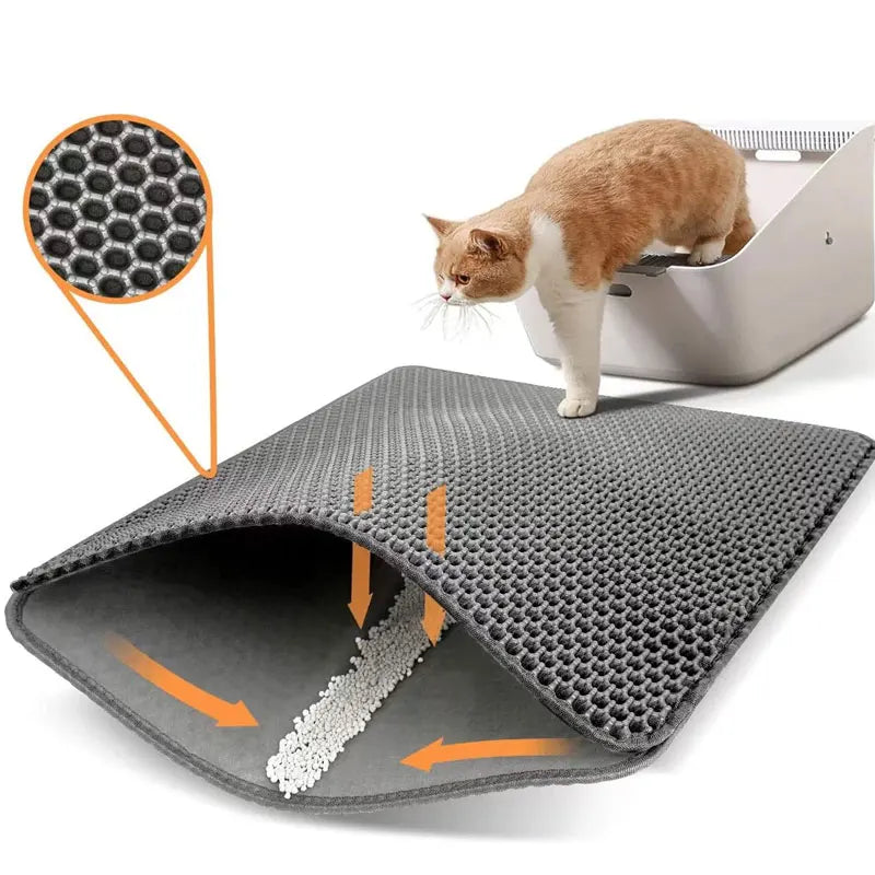 Halten Sie Ihre Böden mit unserer sauberen Katzenstreumatte sauber!
